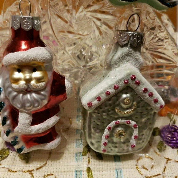 PIER 1 IMPORTS Glass Christmas Ornaments (4) - Picture 2 of 7